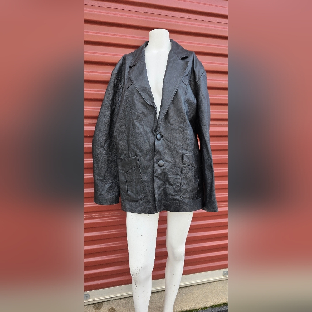 Men's Black Leather Jacket